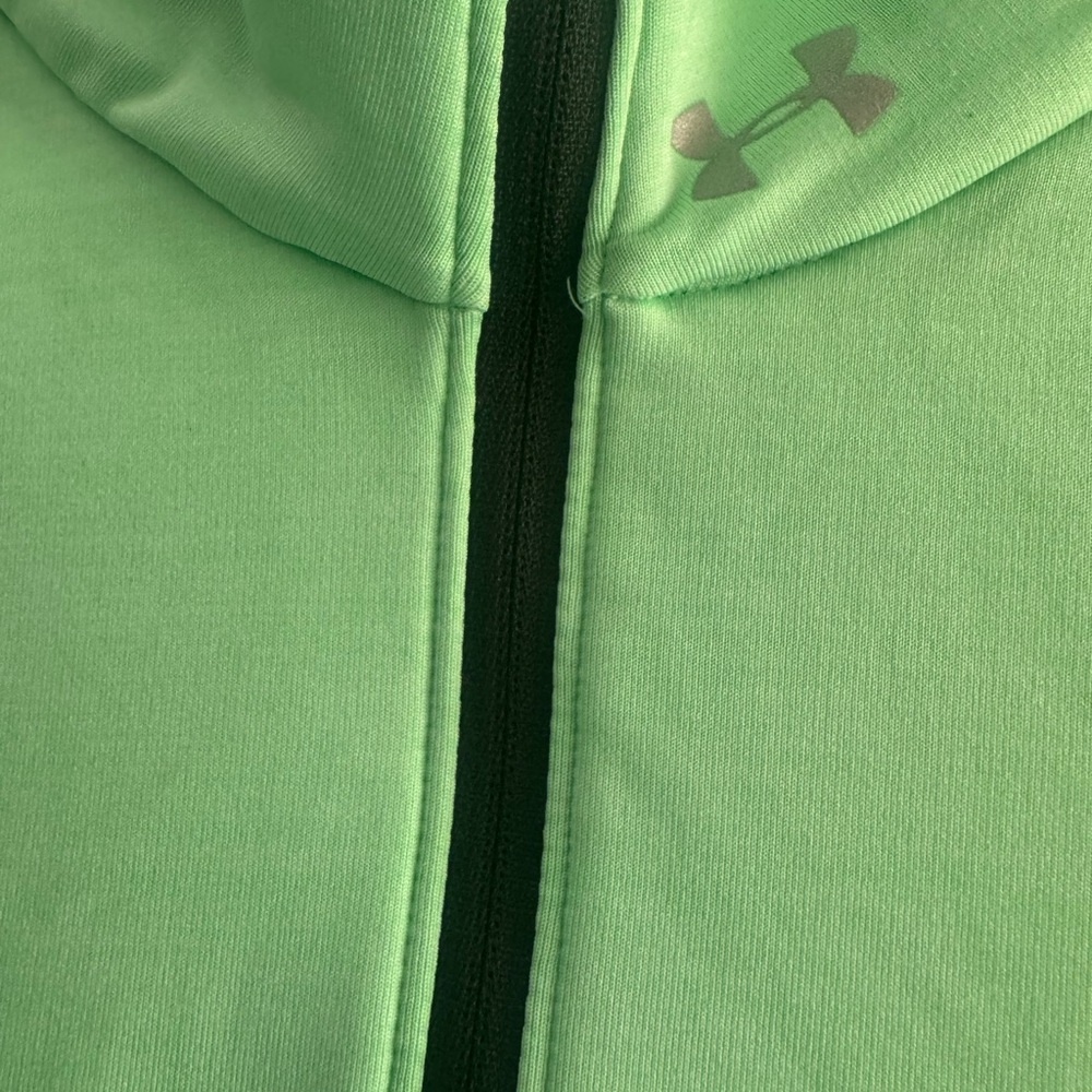 Under Armour Mint Green Full-Zip Cold Gear fitted work out running